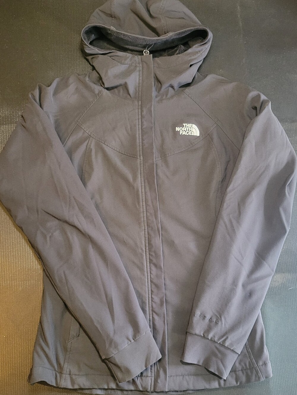 North Face Women's Hooded Softshell Jacket Black XS Fleece Lined Maddie Raschel